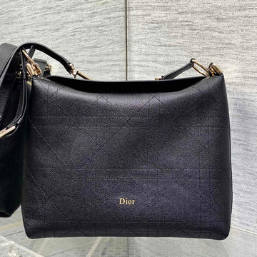 CD Diorly Bag 31.5cm Black In Cowhide 286592