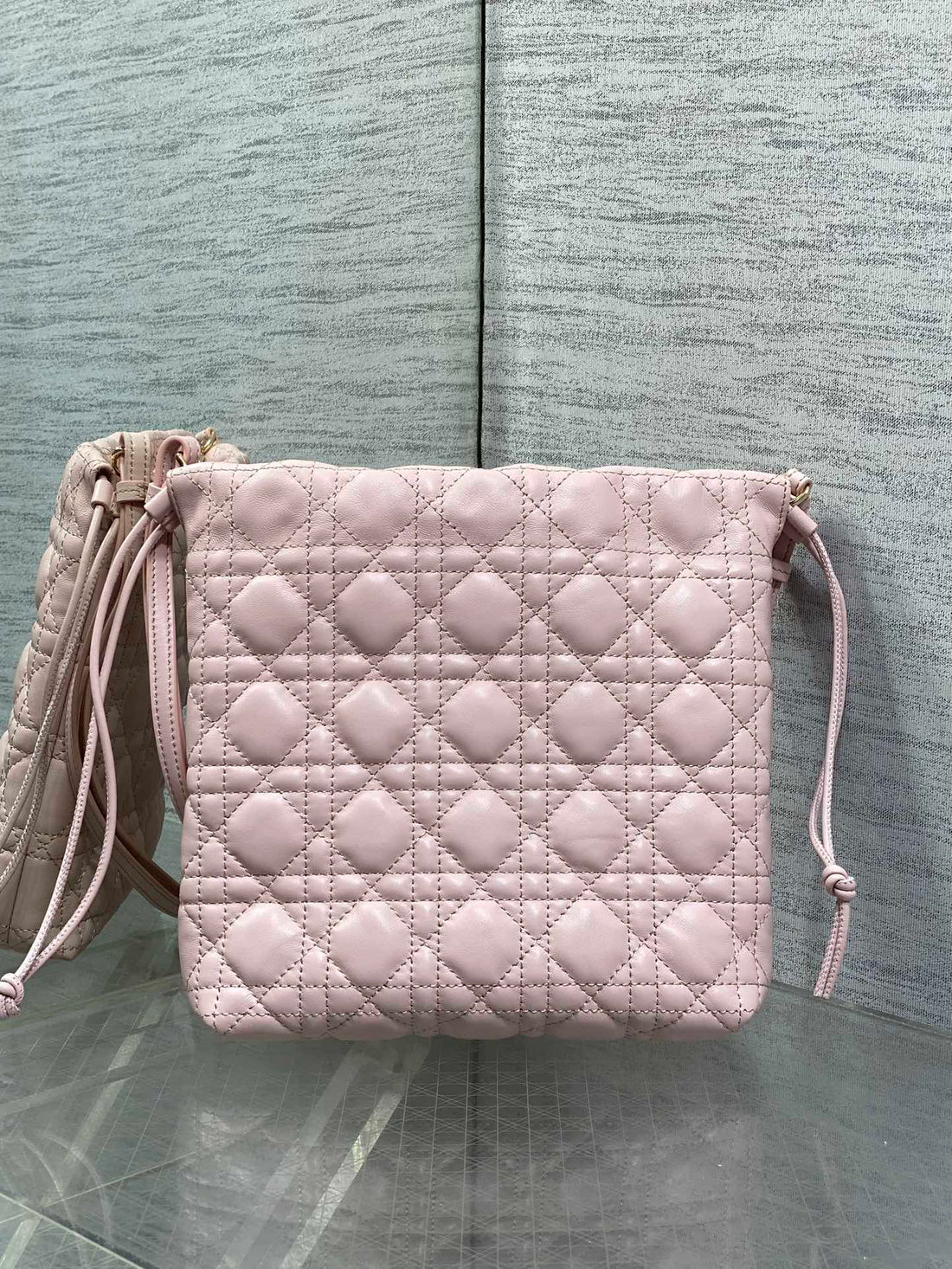 CD Dior Adiorable Bag 22CM Light Pink In Quilted Leather 286637