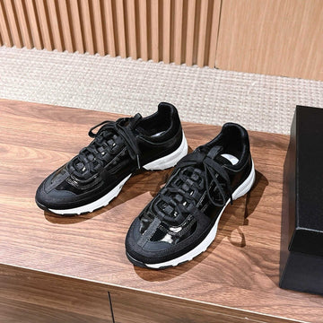 CC Sneaker Black In Leather 753927