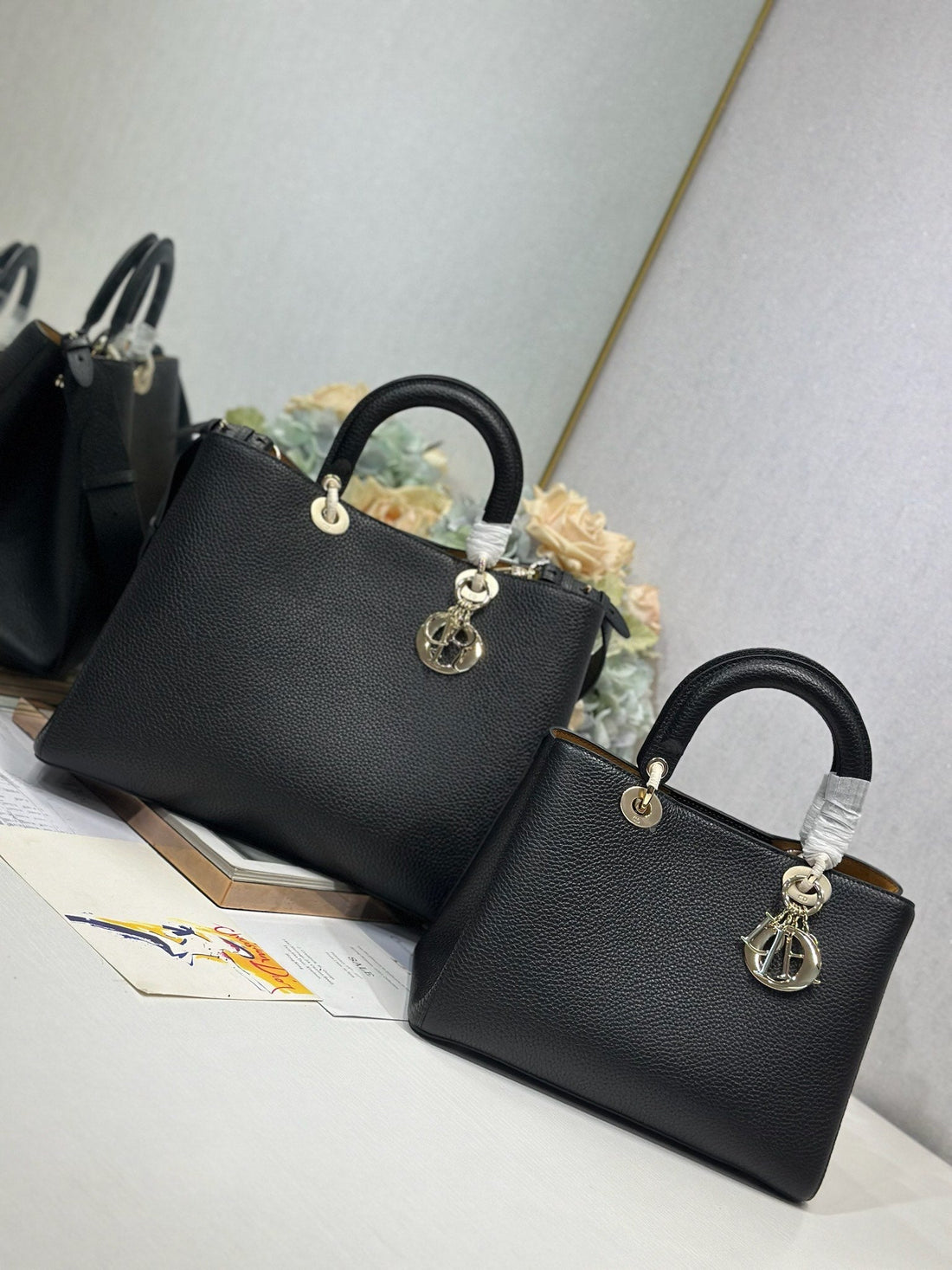 CD Diorissimo Black In Cowhide 288179