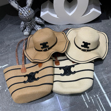 Cl Tote Bag & Hat Set Plant Grass 209736