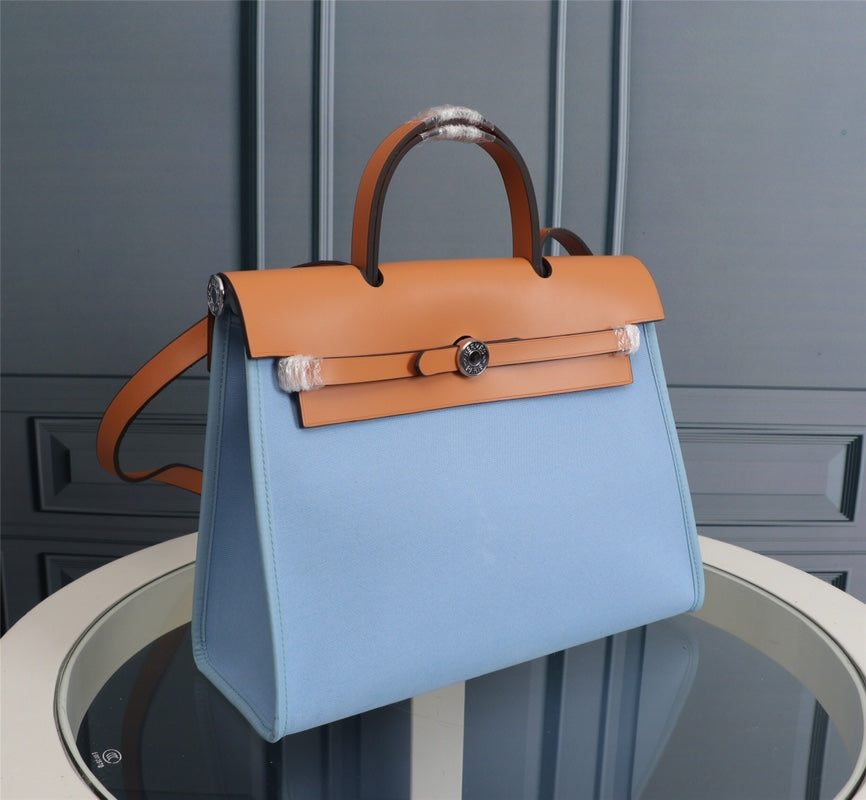 HM Herbag Zip 31 Sky And Bronze Canvas