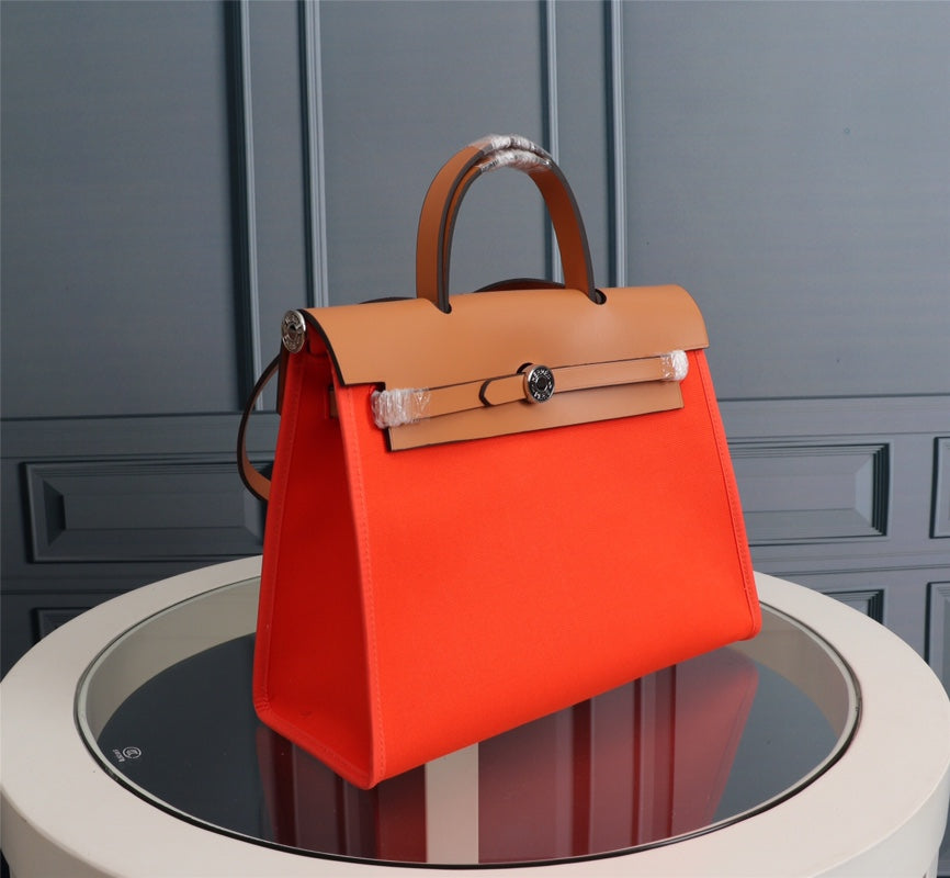 HM Herbag Zip 31 Red Orange And Copper Canvas