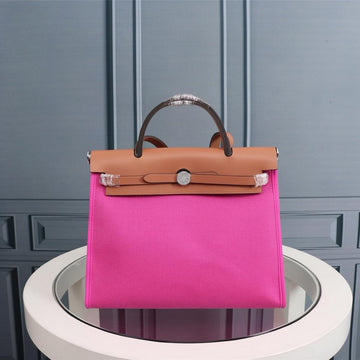 HM Herbag Zip 31 Bright Pink And Copper Canvas
