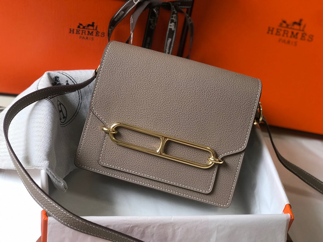 HM Sac Roulis 19 Cedar Togo Leather