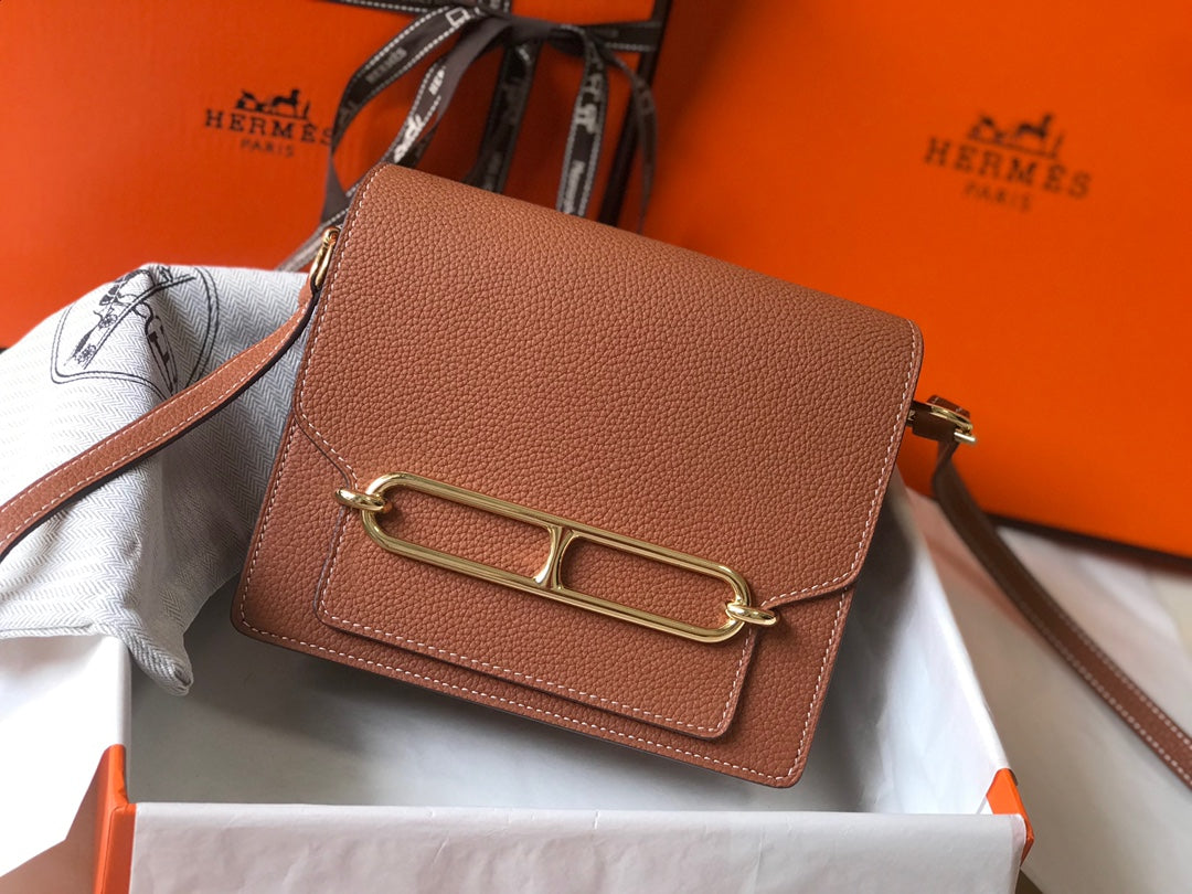HM Sac Roulis 19 Cider Togo Leather