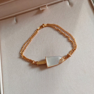 Bvl Ice Cream Bar Pink Gold Bracelet