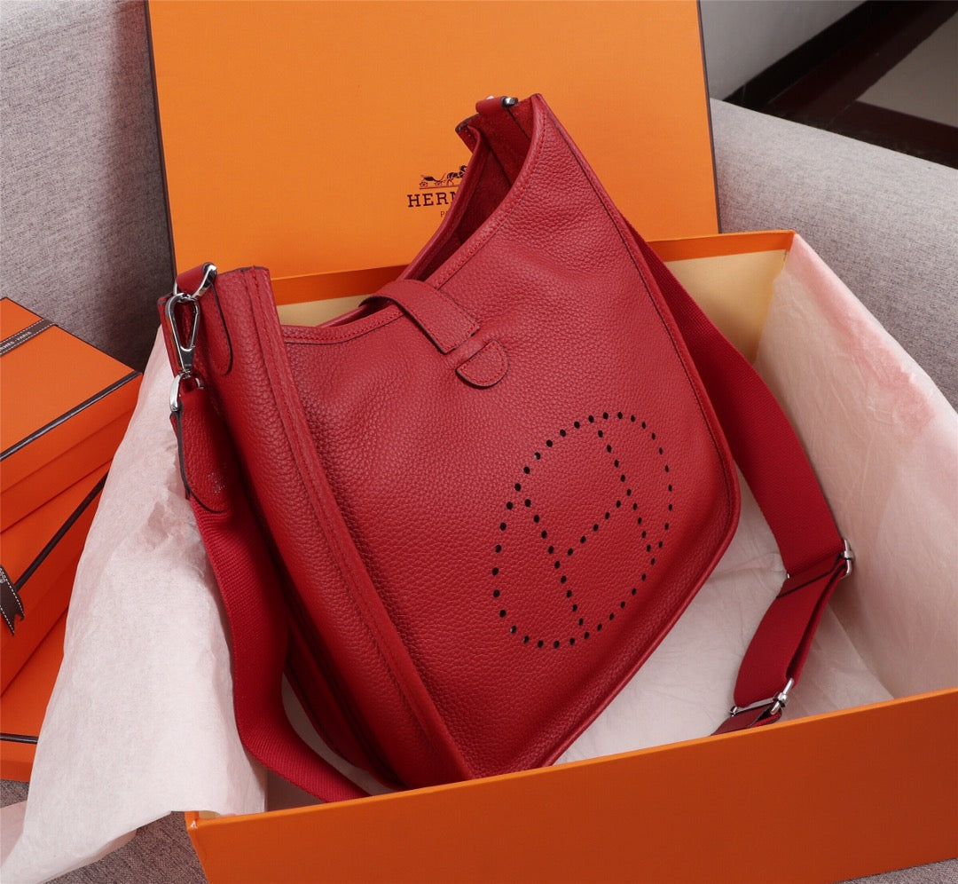 HM Evelyne Bag 28 Red Togo
