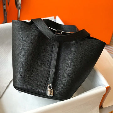 Picotin Lock 22 Black Togo Shw