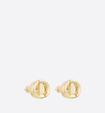 Petit CD Stud Earrings Gold