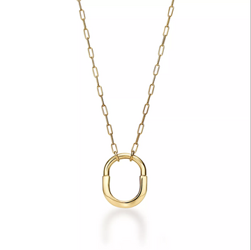 Lock Necklace Gold