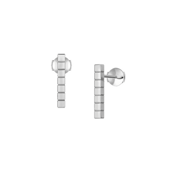 Ice Cube Silver Earrings