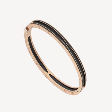 Zero 1 Pink Gold With Matte Black Ceramic Bracelet