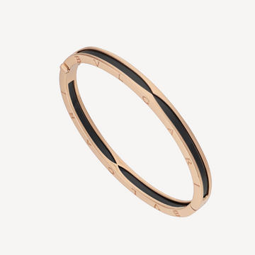 Zero 1 Pink Gold With Black Ceramic Bracelet