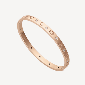 Zero 1 Pink Gold 12 Diamonds Bracelet
