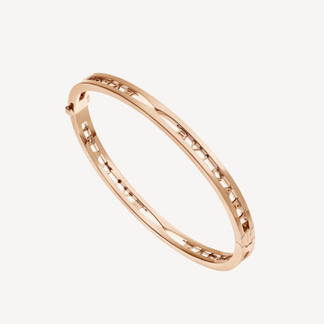 Zero 1 Spiral Logo Pink Gold Bracelet