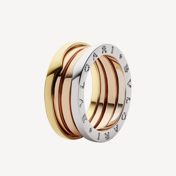 Zero 1 Three-Band Rose White And Yellow Ring