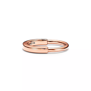 Lock Ring Pink Gold