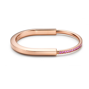 Lock Bracelet Rose Diamond Pink Gold