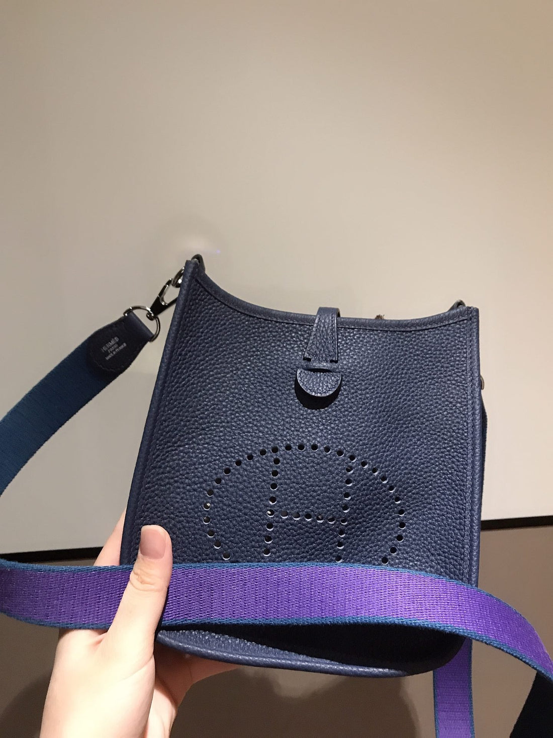 HM Evelyne Mini 18 Navy Togo