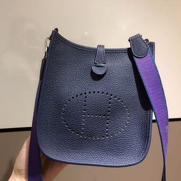HM Evelyne Mini 18 Navy Togo