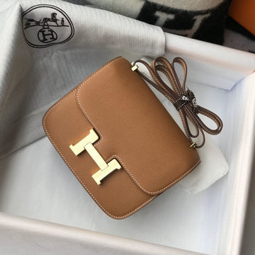 Constance 18 Tan Epsom Gold Hardware