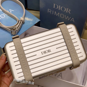 Rimowa 20 Case Bag In Silver Aluminum Magnesium