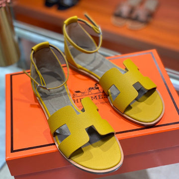 Santorini Sandal Amber Calfskin