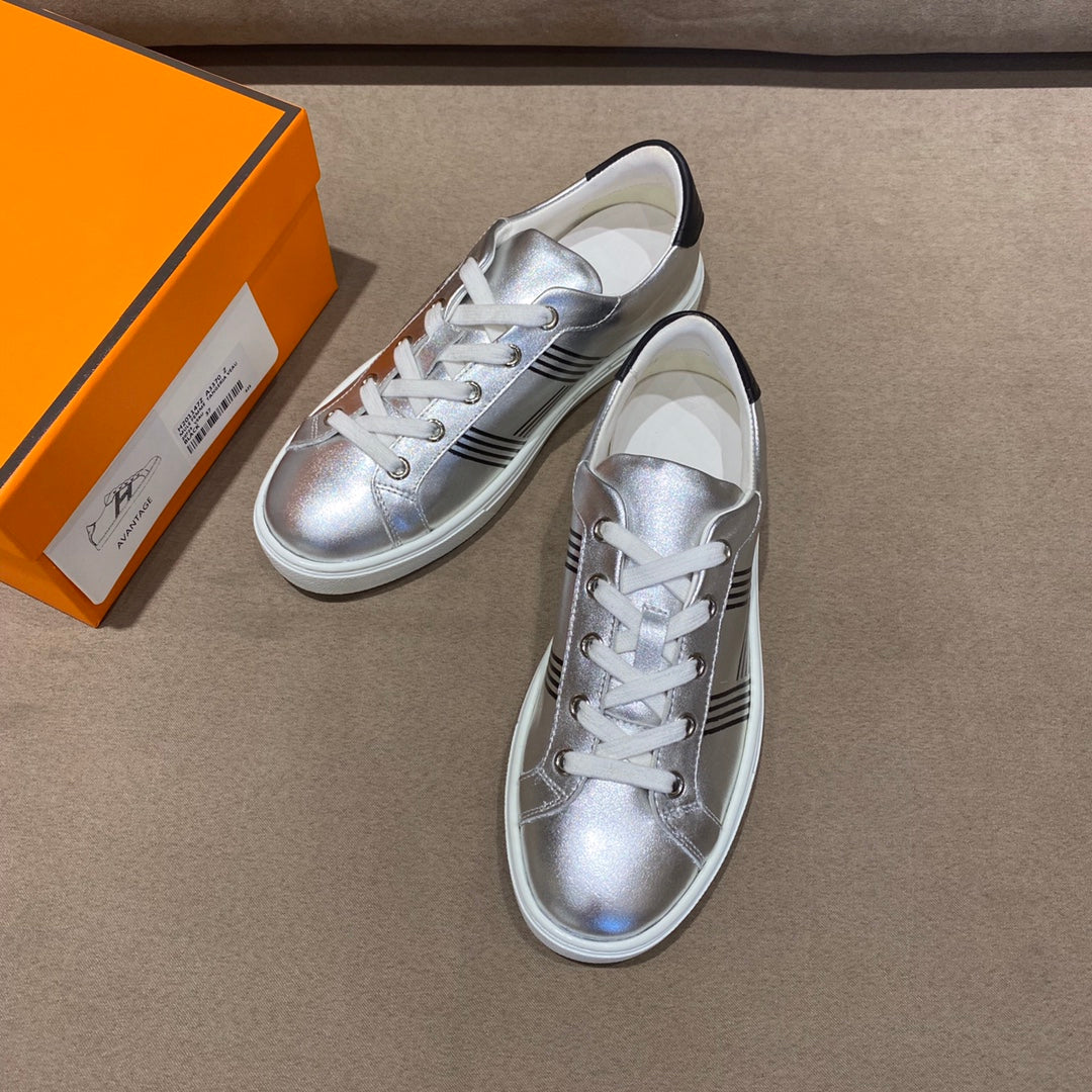 Hm 26S Avantage Sneaker Sliver Calfskin 546294