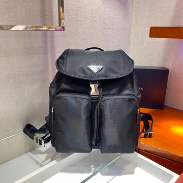 Prada 2026 Backpack 30CM Black Re-Nylon