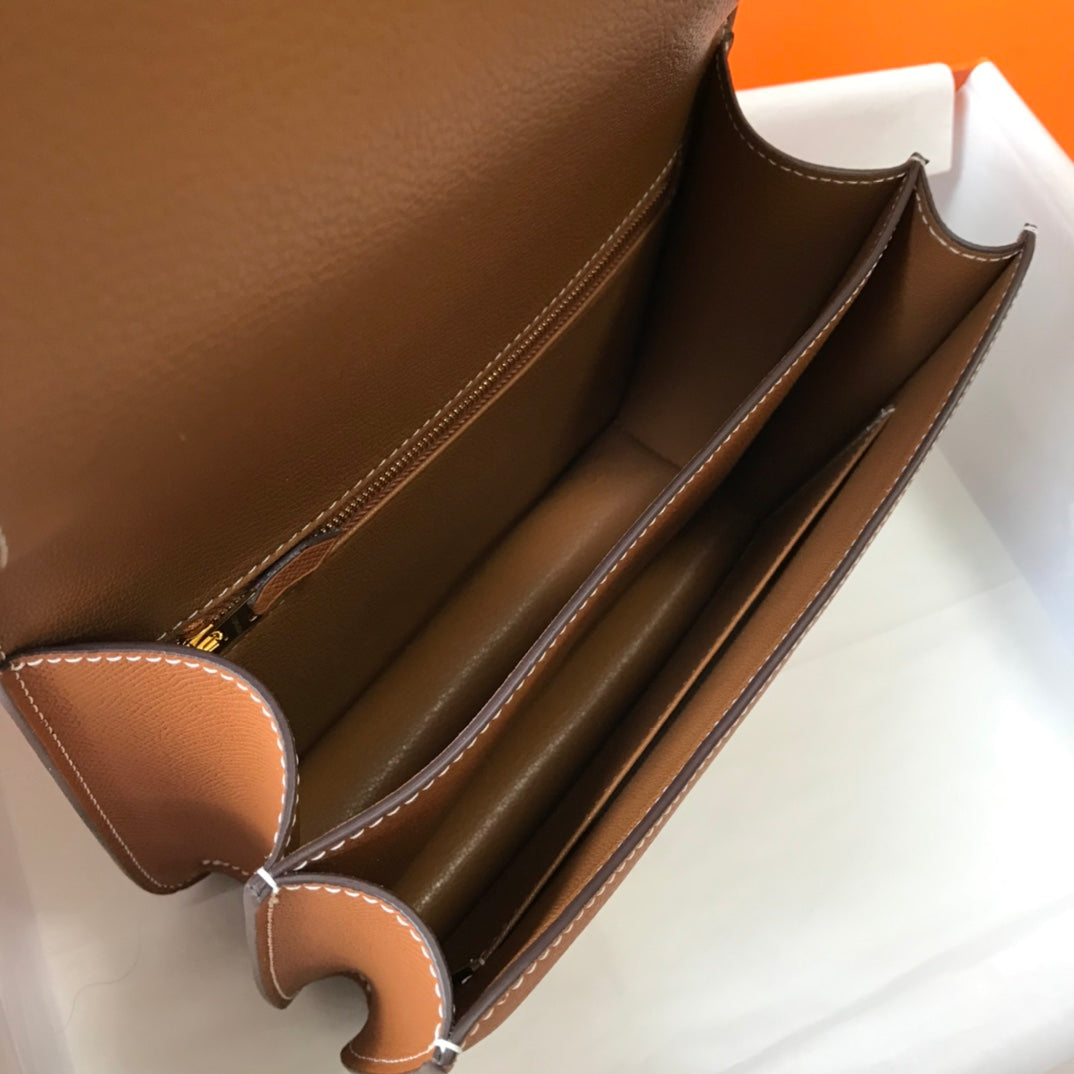 Constance 24 Gold Epsom Leather Gold Hardware