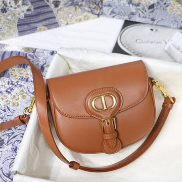 Small Bobby 18 Bag In Cinnamon Brown Glossy Calfskin