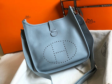 HM Evelyne Bag 28 Sapphire Togo