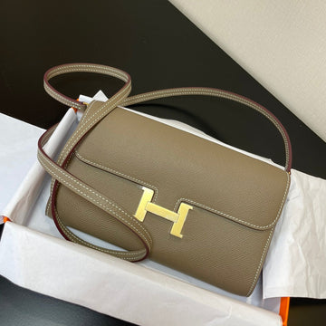Constance To Go 20.5 Etoupe Epsom Gold Hardware