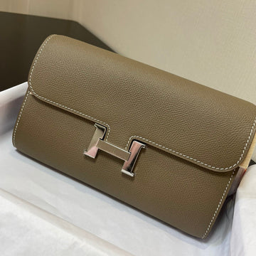 Constance To Go 20.5 Etoupe Epsom Silver Hardware