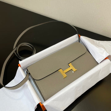 Constance To Go 20.5 Grey Epsom Gold Hardware