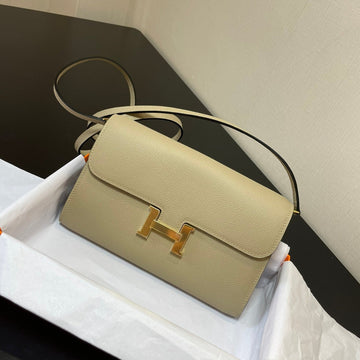Constance To Go 20.5 Cream Epsom Gold Hardware