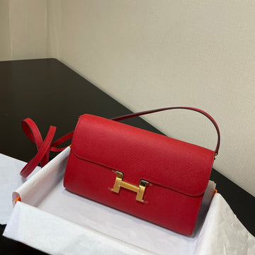 Constance To Go 20.5 Red Epsom Gold Hardware
