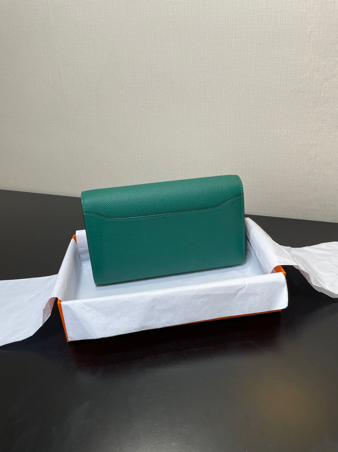 Constance To Go 20.5 Blue Green Epsom Silver Hardware