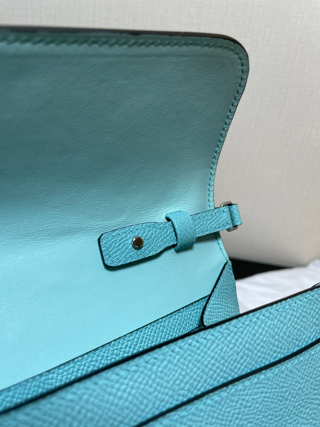 Constance To Go 20.5 Tiffany Blue Epsom Silver Hardware