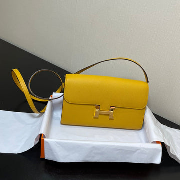Constance To Go 20.5 Yellow Epsom Gold Hardware