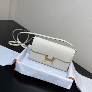 Constance To Go 20.5 White Epsom Gold Hardware
