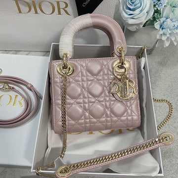 Mini Lady 17 My Abc Pink Lambskin