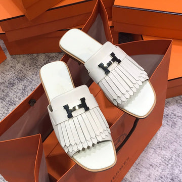 Royal Sandal White Lambskin