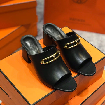 Camilla Mule 65 Black Calfskin