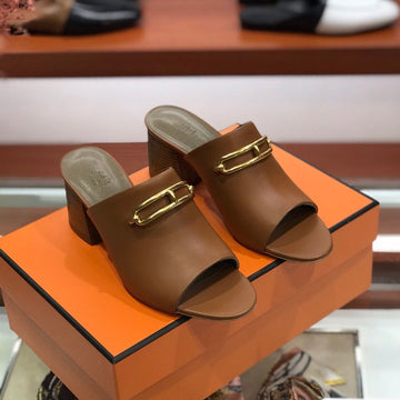 Camilla Mule 65 Caramel Calfskin