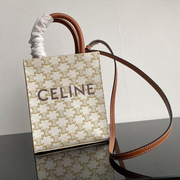 Cabas Triomphe 21 White Canvas Tote