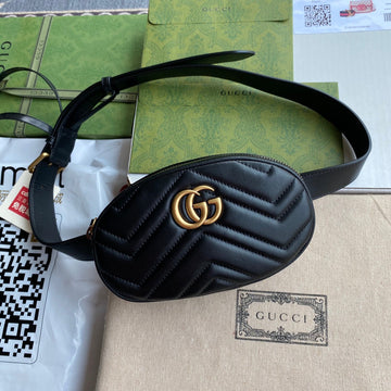 Marmont Belt Bag 18 In Black Calfskin