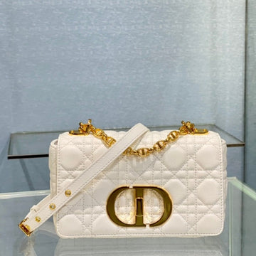 Small Caro Bag 20 White Calfskin
