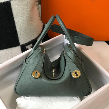 HM Lindy 26 Bag Pine Taurillon Clemence Leather